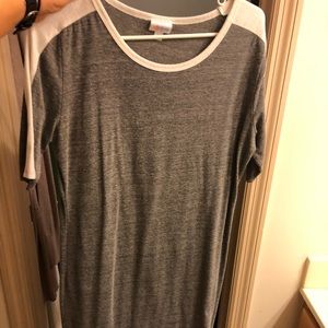 Lularoe Julia white and grey
